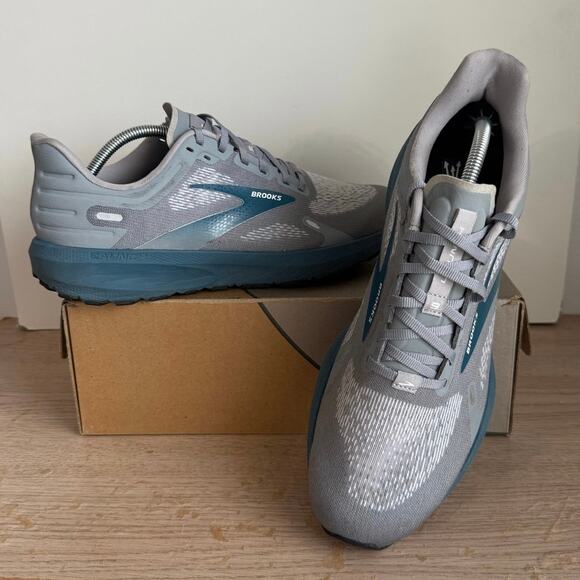 Brooks Launch Grey/Blue Men Running Sneakers- SZ 11 main image 11